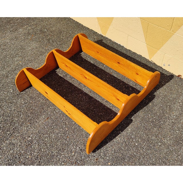 Brown Vintage Cushman Colonial Style Maple Wall Mount/Hanging Shelf For Sale - Image 8 of 11