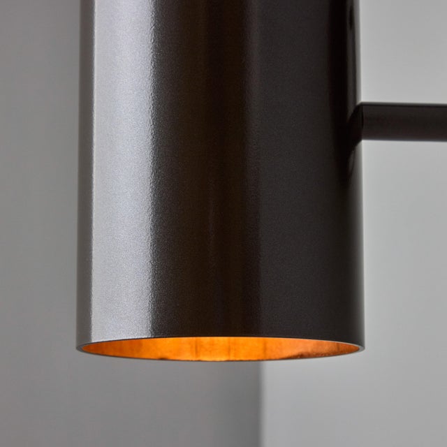 Large Hans-Agne Jakobsson C627 'Rulle' Outdoor Sconce in Painted Bronze For Sale - Image 9 of 9