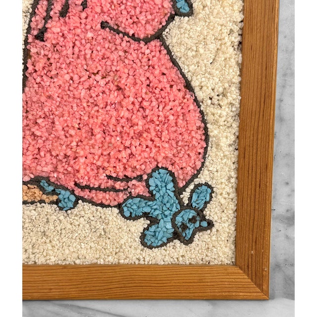 Off-white Mid-Century Mosaic Gravel Art Little Boy & Girl Wall Art - A Pair For Sale - Image 8 of 10