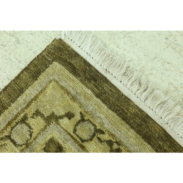 100% Wool Brown & Earthtone Hand Woven Approx. 8x10 Rug For Sale - Image 4 of 7