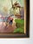 Green Vintage Jara Country European Farm Landscape Oil on Canvas Painting – Framed For Sale - Image 8 of 13
