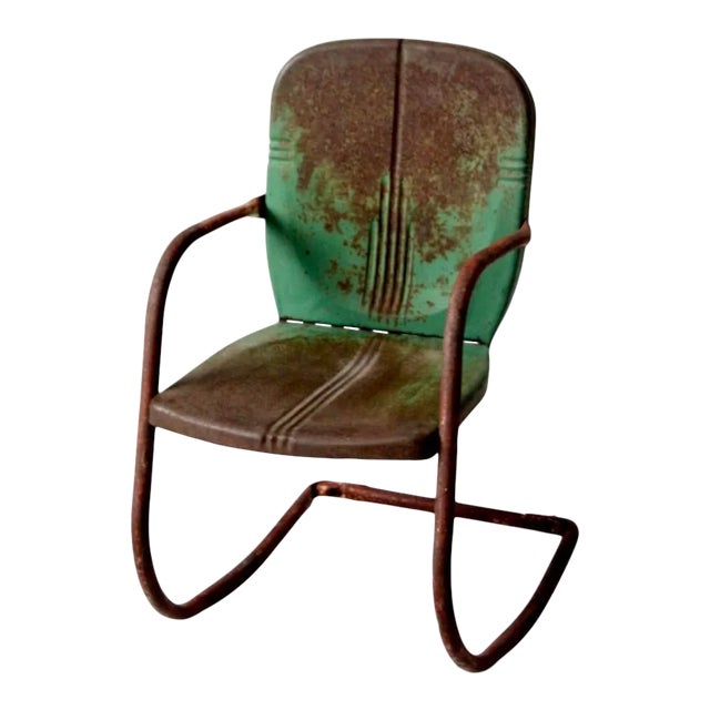 Mid-Century Metal Patio Chair For Sale