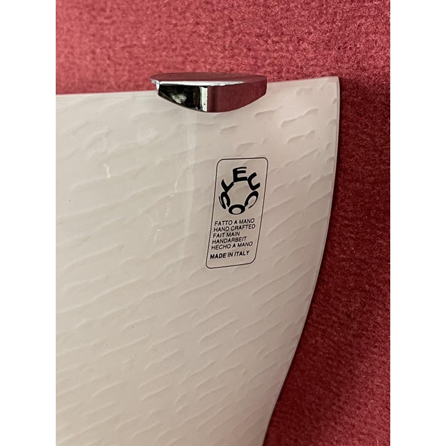 Large Murano Glass Wall Lamps from Leucos, 1980s, Set of 3 For Sale - Image 11 of 18