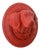 Vintage Wooden Hand-Carved Decorative Dog Head in the Middle of the 20th Century For Sale