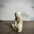 Chinese White Marble Seated Young Monk Statue For Sale - Image 4 of 6