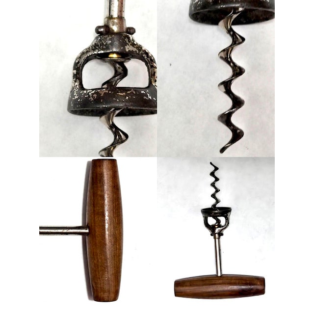 Wood Early 20th Century T Handle Wood Bell Corkscrew For Sale - Image 7 of 7