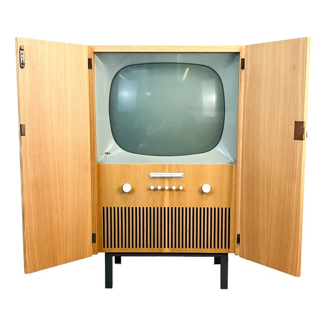 Bauhaus Television Cabinet HFS 2 by Herbert Hirche for Braun, 1960s For Sale