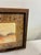 A charming vintage coastal landscape artwork featuring dunes, grasses, birds, and a glowing sunset horizon. The soft...