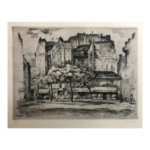 1926 Ernest Laborde Parisian Etching