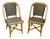 Vintage Rattan Bistro Style Chairs, a Pair For Sale