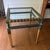 1980s Attributed to Brunschwig & Fils Modern Glass Top Accent Table For Sale - Image 9 of 9