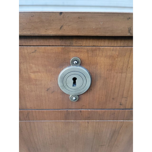 Mid 20th Century Baker Furniture French Empire Style Cherry Wood Highboy Dresser For Sale - Image 9 of 12