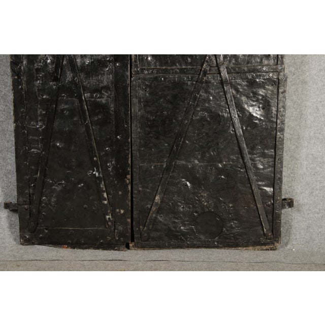 17th Century 16th Century Two-Leaf Iron Door, 1600s For Sale - Image 5 of 18