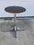 George Nelson pedestal table for Herman Miller. Polished aluminum base with black laminate top. Vintage 2008, excellent...