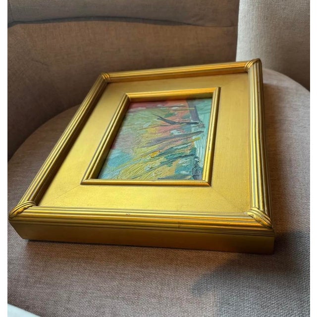 2024 Autumn Landscape in Oil Jose Trujillo Abstract Expressionist in Closed Corner Plein Air Frame For Sale - Image 4 of 9