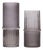 Gray Two-Toned Glass Vase (Set of 2) For Sale
