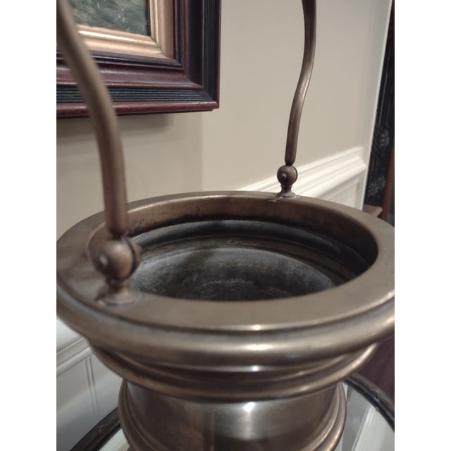 1930s 1930s Handled Brass Basket For Sale - Image 5 of 11