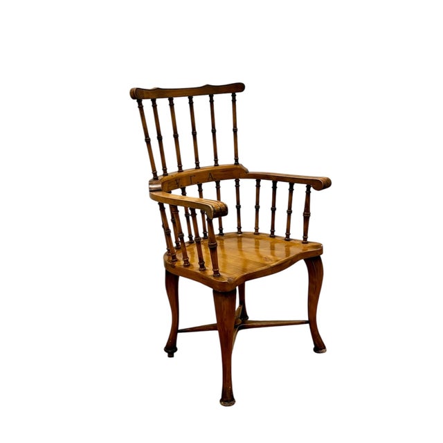 English Windsor Armchair, 1870 For Sale - Image 3 of 11