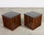 Late 20th Century Pair of McGuire Bamboo Cube Granite Top Drinks Tables For Sale - Image 5 of 18