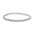 Elegant and timeless, this sterling silver tennis bracelet features 1.0 carat total weight of round, brilliant cut...