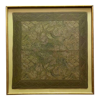 Vintage French 'Verdure' Tapestry-Custom Framed For Sale