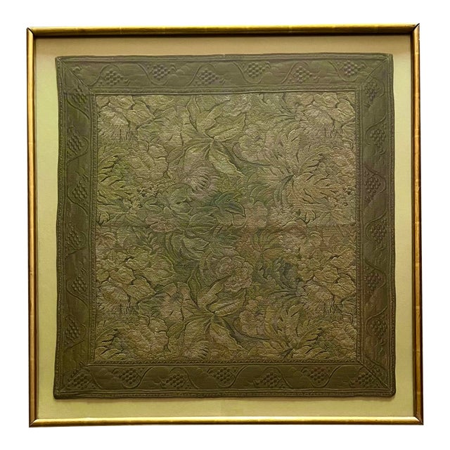 Vintage French 'Verdure' Tapestry-Custom Framed For Sale