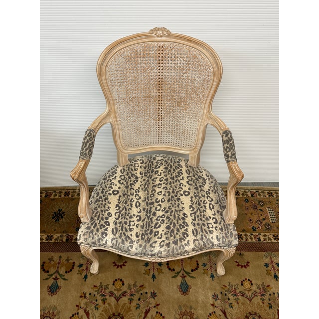 Louis XV French Country Bergere Chair For Sale - Image 4 of 11