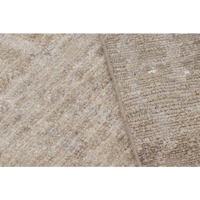 Beige Rug & Kilim’s Contemporary Textural Rug in Beige-Brown and Gray Tones For Sale - Image 8 of 8
