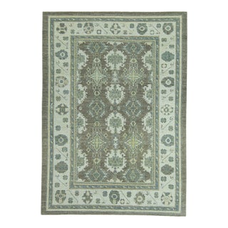 Turkish Oushak Rug 9' x 12'7" #19395 For Sale