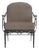 Brown Jordan Calcutta Lounge Chair, Textured Pewter frame with Fusion Taupe fabric For Sale