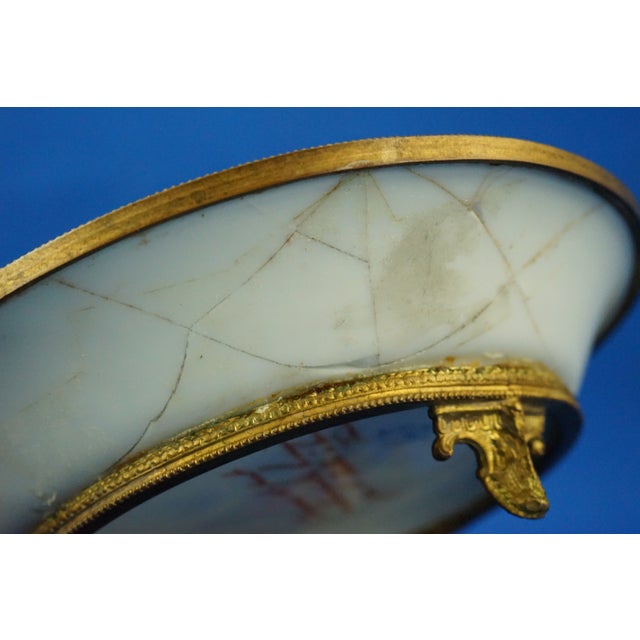 Vintage Porcelain and Bronze Ashtray by Le Tallec Paris, 1920s For Sale - Image 18 of 18