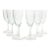 1950s Vintage Mid-Century Javit “Rain” Whiskey Sour Cocktail Liquor Glasses - Set of 6 For Sale