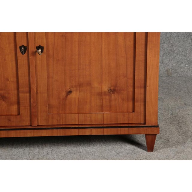 Small Biedermeier Half Cabinet in Cherrywood, 1820s For Sale - Image 10 of 18