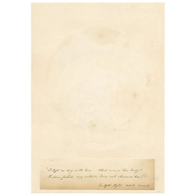 After Thomas Francis Dicksee, Viola Dressed as Cesario, Shakespeare's Twelfth Night, 19th Century, Watercolor For Sale - Image 6 of 7