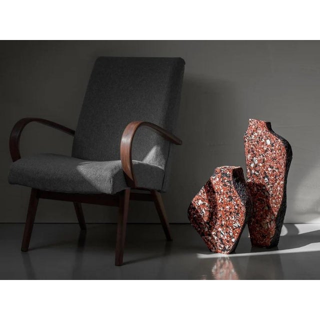 Contemporary Concrete Sculptural Vases by Donatas Zukauskas, Set of 2 For Sale - Image 3 of 10