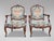 A beautiful set of 4 french louis xv upholstered fauteuil armchairs this stunning and sturdy set of four 19th-century...