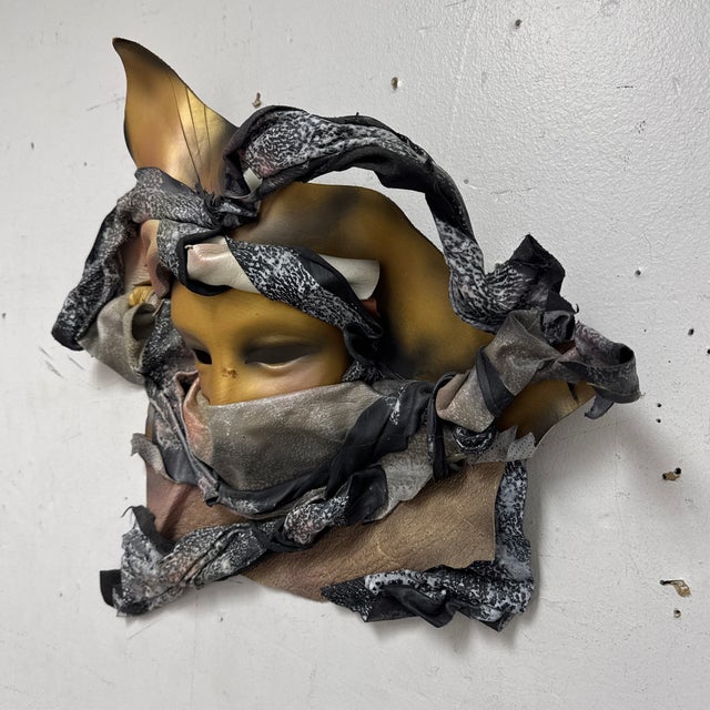 Design Plus Gallery presents a Handmade Leather Art Mask from Dominique Caron. This one-of-a-kind abstract sculptural work...