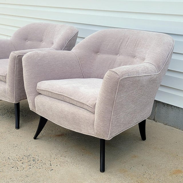 Gray Mid Century Lounge Chair -Pair For Sale - Image 8 of 17