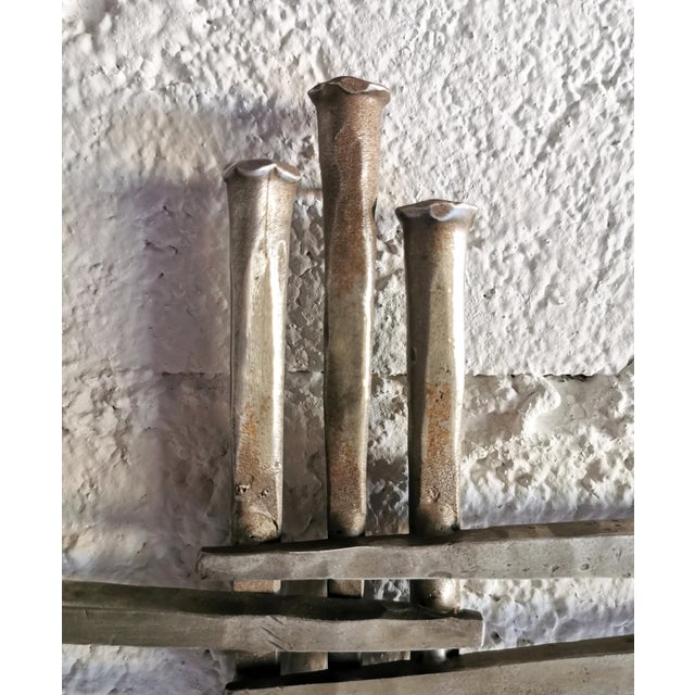 1970s Vintage Brutalist Stainless Steel Cross, 1970s For Sale - Image 5 of 7