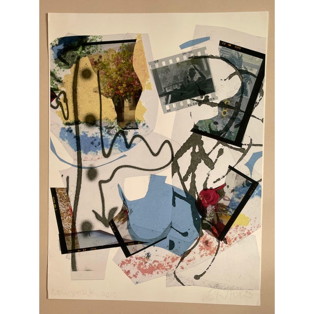Early 21st Century ”Summer Flowers” Abstract Expressionist Photo Collage Print by Peter Astrom For Sale - Image 4 of 13