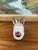 Handmade Studio Pottery Bunny Card Holder With Brown Glaze Accents. For Sale - Image 10 of 10