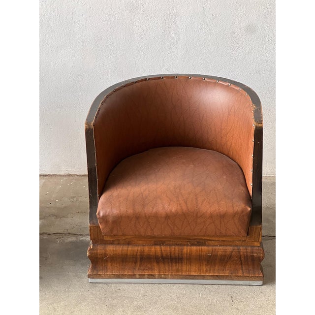 Art Deco Armchairs, 1930s, Set of 2 For Sale - Image 4 of 8