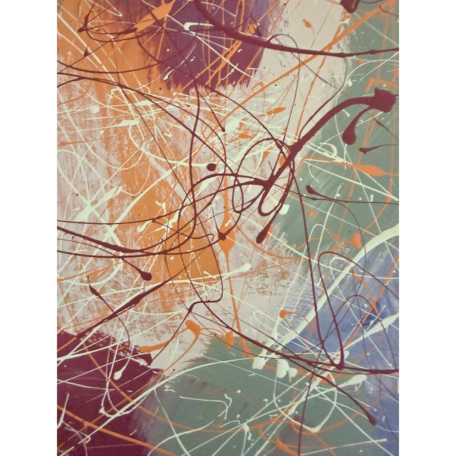 Vintage Judy Coffman Acrylic Painting For Sale - Image 4 of 7
