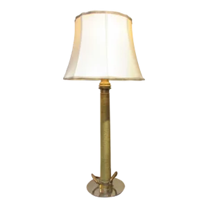 Large Brass & Steel Fire Hose Lamp