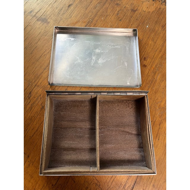 Rare Art Deco Luxury Hermes Paris Silver Box Made in France - Needs Repair For Sale In New York - Image 6 of 12