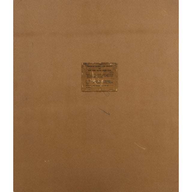 Light Yellow 'Bridge in Segovia' by Elizabeth Gowdy Baker, Woman Artist, Paris Salon, Cooper Union, American Watercolor Society, Pennsylvania Academy of Fine Arts For Sale - Image 8 of 9