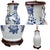 Mid 19th Century 19th Century Chinese Blue & White Celadon Glazed Pottery Vase Table Lamps - A Pair For Sale - Image 5 of 12