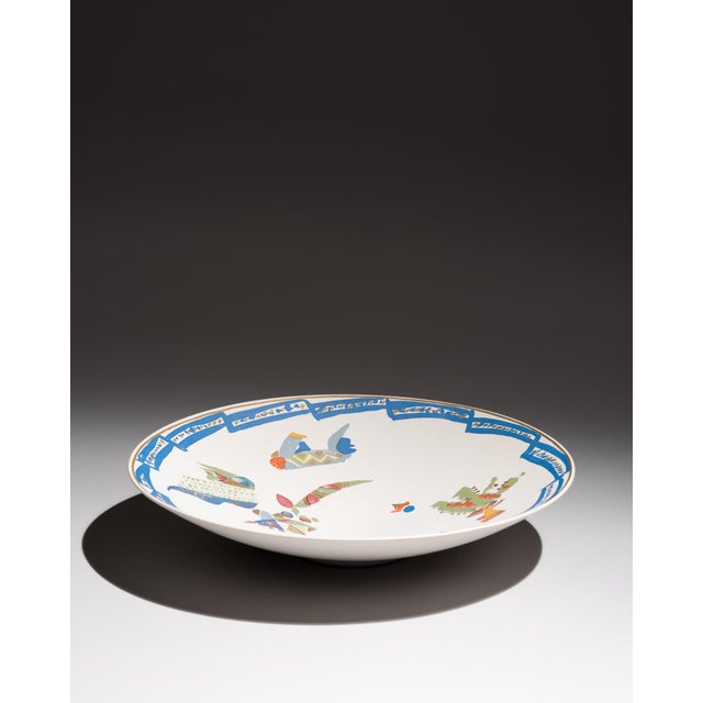 Large Alta Mira Porcelain Wall Plate by Gilbert Portanier for Rosenthal, 1970s For Sale - Image 6 of 13