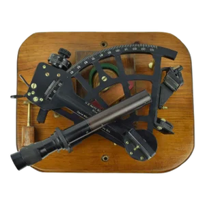 Authentic 1944 Mounted David White Sextant Ship Navigator Wall Decor Usa