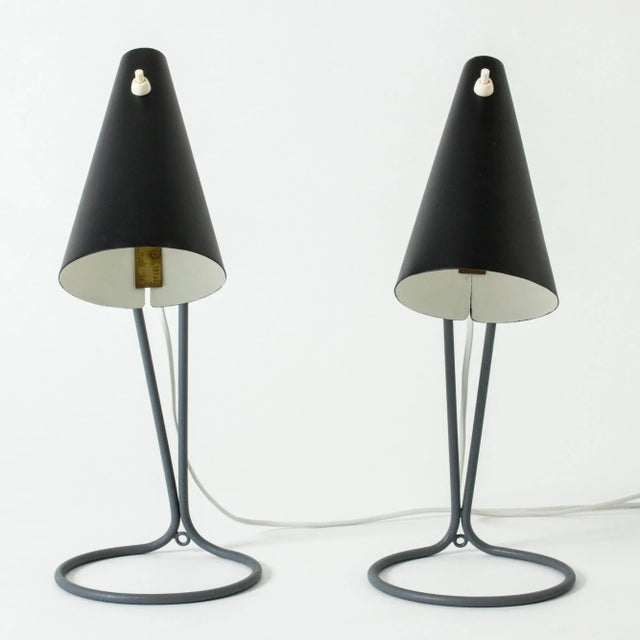 1950s Mid-Century Table Lamps by Bertil Brisborg for Nordiska Kompaniet, Set of 2 For Sale - Image 5 of 9